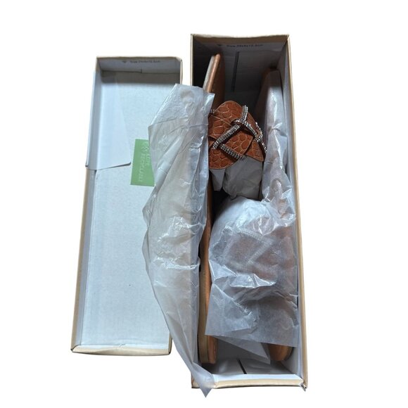 Yoki Alabama 20 Flat Sandals Rust Size 10 New in box - Picture 5 of 10